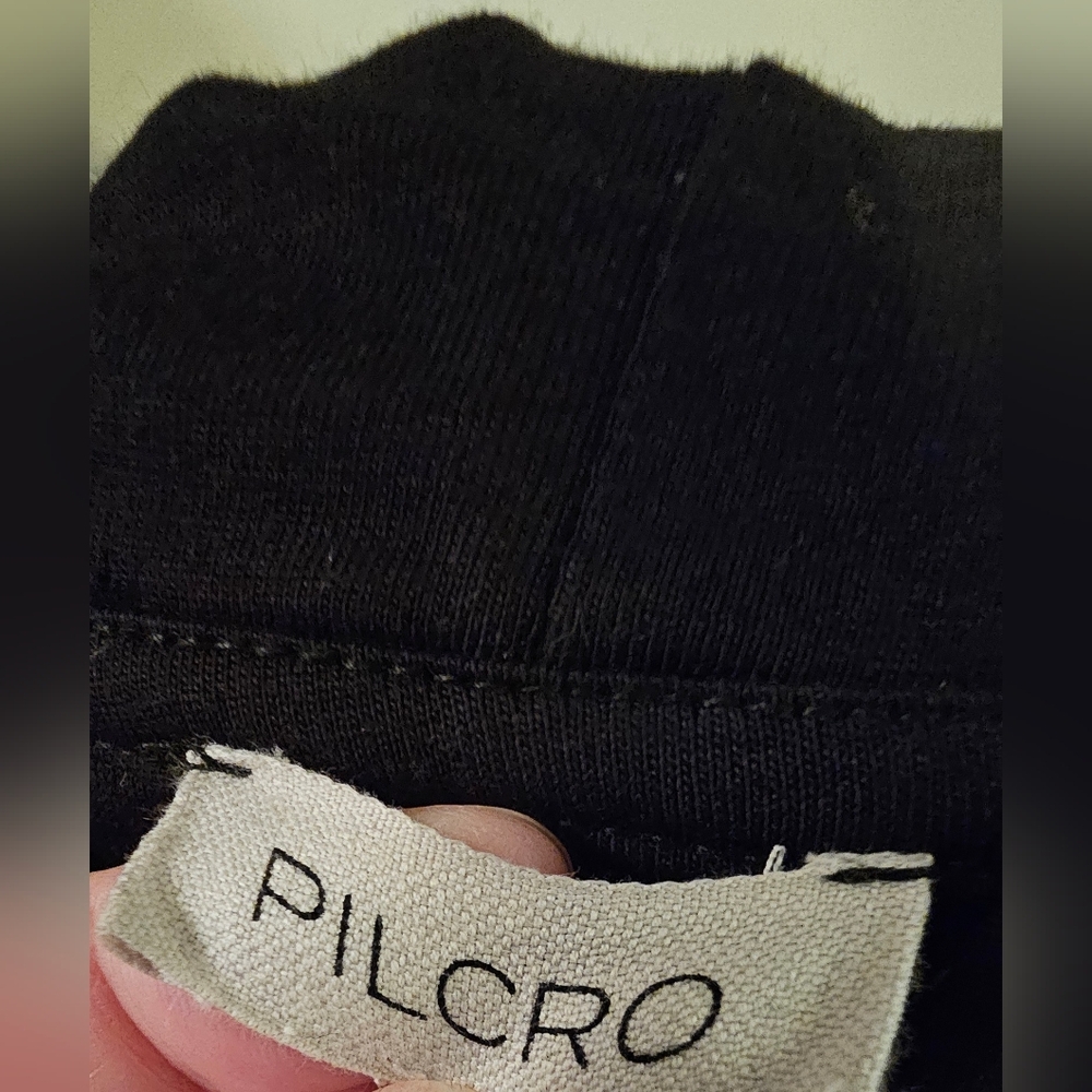 NWOT! Pilcro Shimmery Black Knit Top - XL (clipped size/tags) - Picture 2 of 4